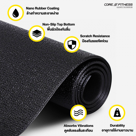 Core-Fitness Adaptive Floormat แผ่นรองเครื่องออกกำลังกาย