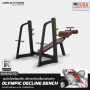 Bench Olympic Decline TB41 ชุดม้านั่งพร้อมแร็ค บริหารกล้ามเนื้ออกส่วนล่าง มาตรฐานฟิตเนสเซ็นเตอร์