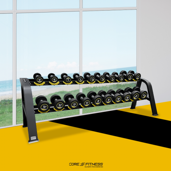 Dumbbell Rack TB49 ชั้นวางดัมเบล 2 ชั้น เหล็กหนาพิเศษ