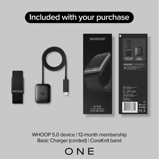 WHOOP 5.0 / MG (ONE / PEAK / LIFE) Health and Fitness Wearable (FREE 12-Month Membership)
