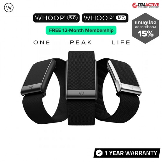WHOOP 5.0 / MG (ONE / PEAK / LIFE) Health and Fitness Wearable (FREE 12-Month Membership)