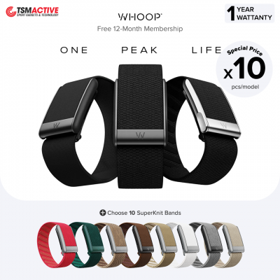 [TEAM WHOOP] WHOOP 5.0 / MG (x10 Device + SuperKnit Bands) Health and Fitness Wearable (FREE 12-Month Membership)